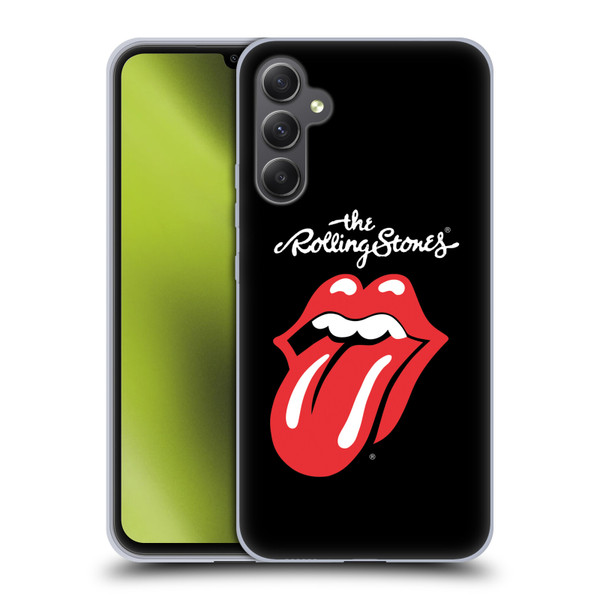The Rolling Stones Key Art Tongue Classic Soft Gel Case for Samsung Galaxy A34 5G