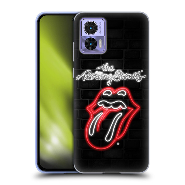 The Rolling Stones Licks Collection Neon Soft Gel Case for Motorola Edge 30 Neo 5G