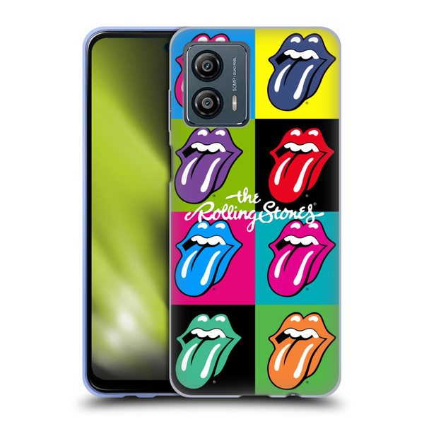 The Rolling Stones Licks Collection Pop Art 1 Soft Gel Case for Motorola Moto G53 5G