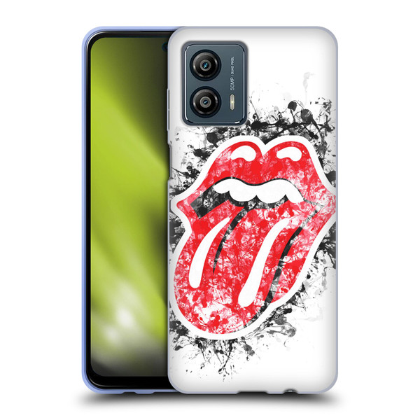 The Rolling Stones Licks Collection Distressed Look Tongue Soft Gel Case for Motorola Moto G53 5G