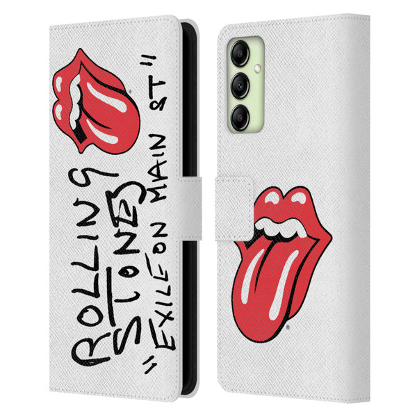 The Rolling Stones Albums Exile On Main St. Leather Book Wallet Case Cover For Samsung Galaxy A14 5G