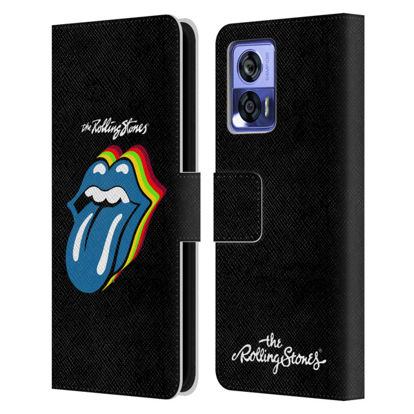 The Rolling Stones Licks Collection Pop Art 2 Leather Book Wallet Case Cover For Motorola Edge 30 Neo 5G