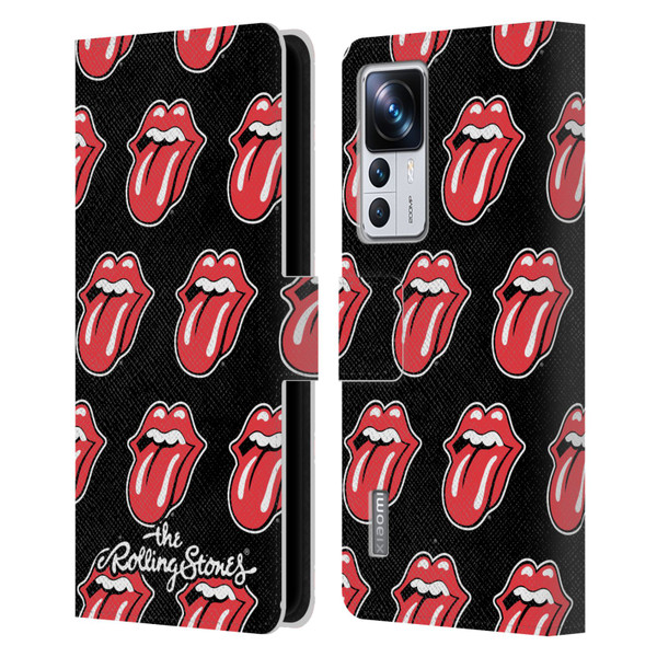 The Rolling Stones Licks Collection Tongue Classic Pattern Leather Book Wallet Case Cover For Xiaomi 12T Pro
