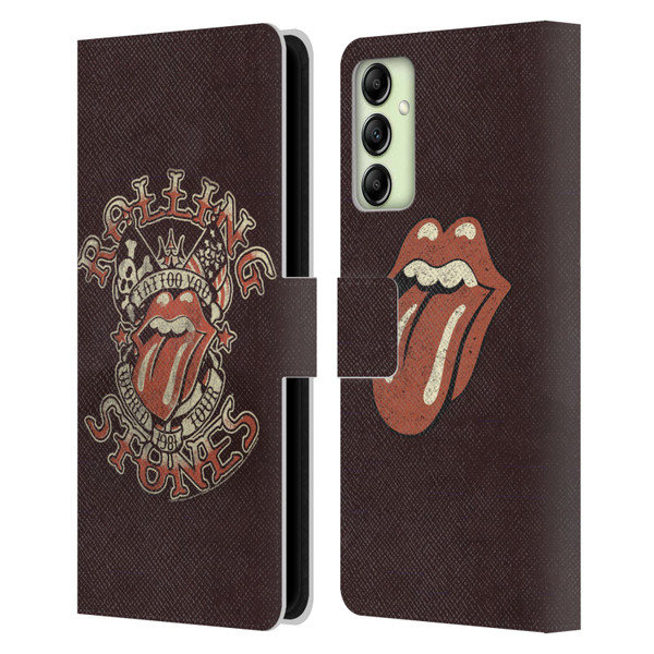 The Rolling Stones Tours Tattoo You 1981 Leather Book Wallet Case Cover For Samsung Galaxy A14 5G