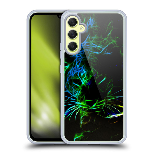 Simone Gatterwe Animals Neon Leopard Soft Gel Case for Samsung Galaxy A34 5G