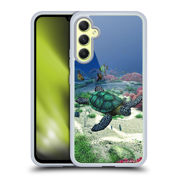 Simone Gatterwe Life In Sea Turtle Soft Gel Case for Samsung Galaxy A34 5G
