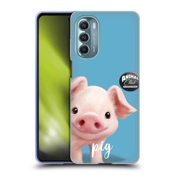 Animal Club International Faces Pig Soft Gel Case for Motorola Moto G Stylus 5G (2022)