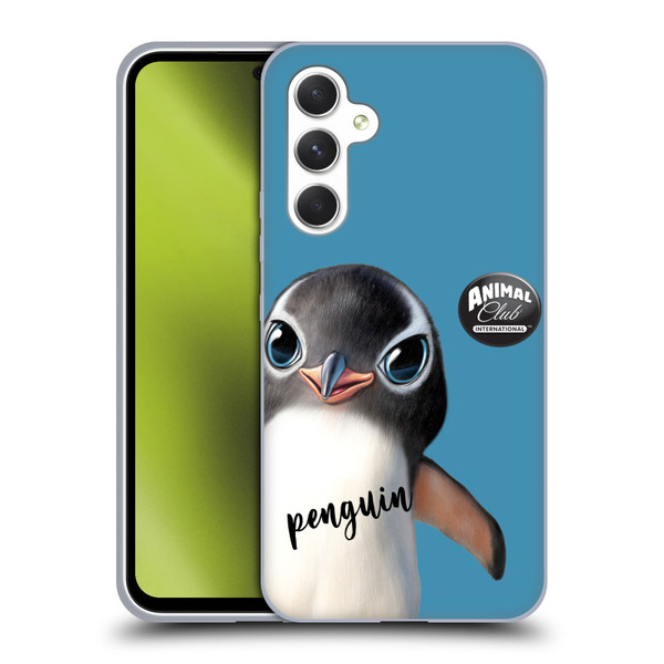 Animal Club International Faces Penguin Soft Gel Case for Samsung Galaxy A54 5G