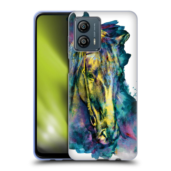 Riza Peker Animals Horse Soft Gel Case for Motorola Moto G53 5G