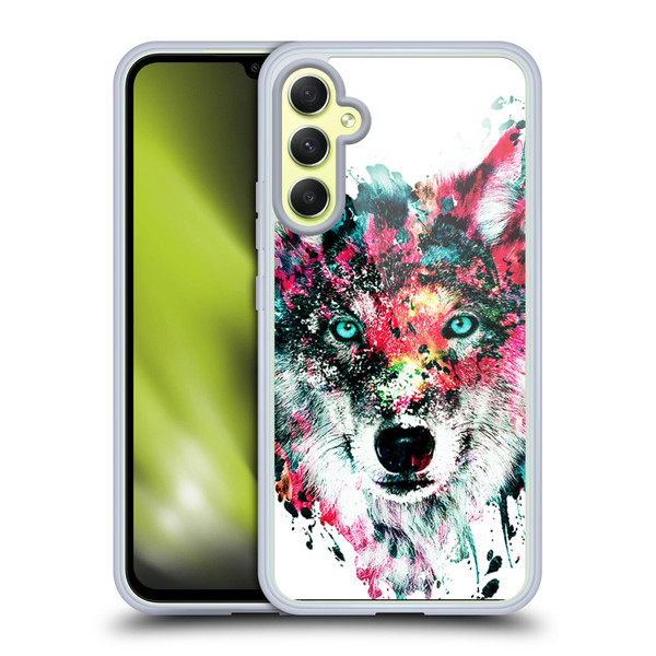 Riza Peker Animals Wolf Soft Gel Case for Samsung Galaxy A34 5G