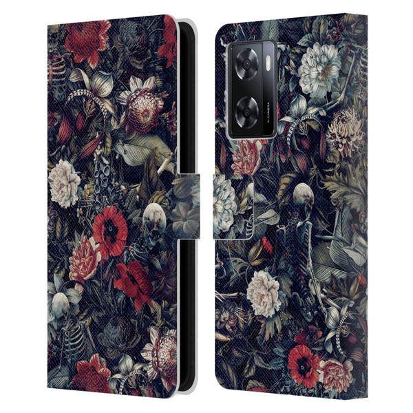 Riza Peker Skulls 9 Skeleton Zone Leather Book Wallet Case Cover For OPPO A57s