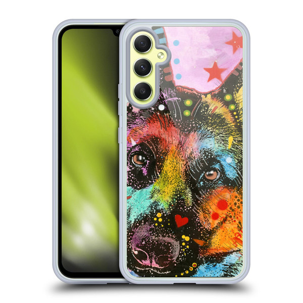Dean Russo Dogs German Shepherd Soft Gel Case for Samsung Galaxy A34 5G