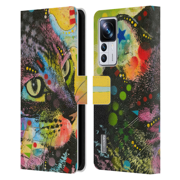 Dean Russo Cats Napy Leather Book Wallet Case Cover For Xiaomi 12T Pro