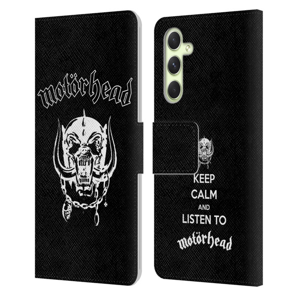 Motorhead Graphics Classic Logo Leather Book Wallet Case Cover For Samsung Galaxy A54 5G