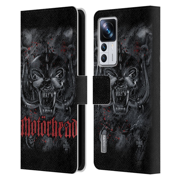 Motorhead Graphics Deathstorm Leather Book Wallet Case Cover For Xiaomi 12T Pro
