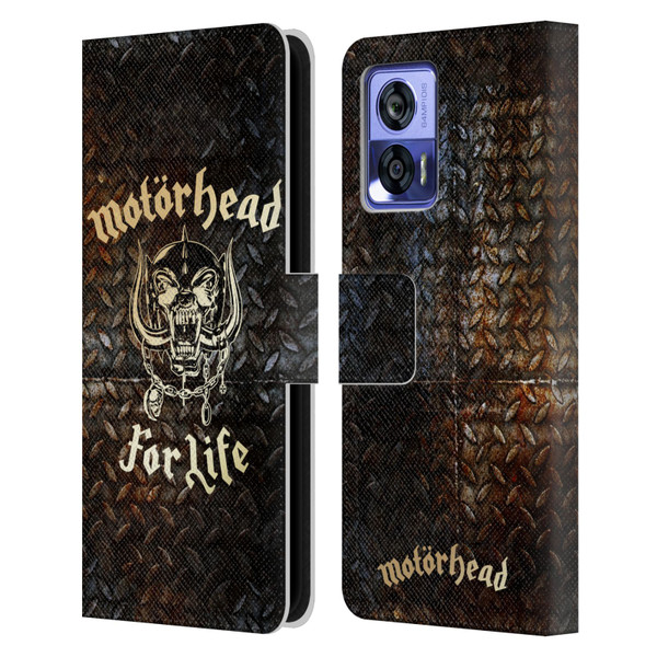 Motorhead Key Art For Life Leather Book Wallet Case Cover For Motorola Edge 30 Neo 5G