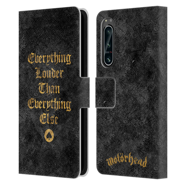 Motorhead Key Art Everything Louder Leather Book Wallet Case Cover For Sony Xperia 5 IV