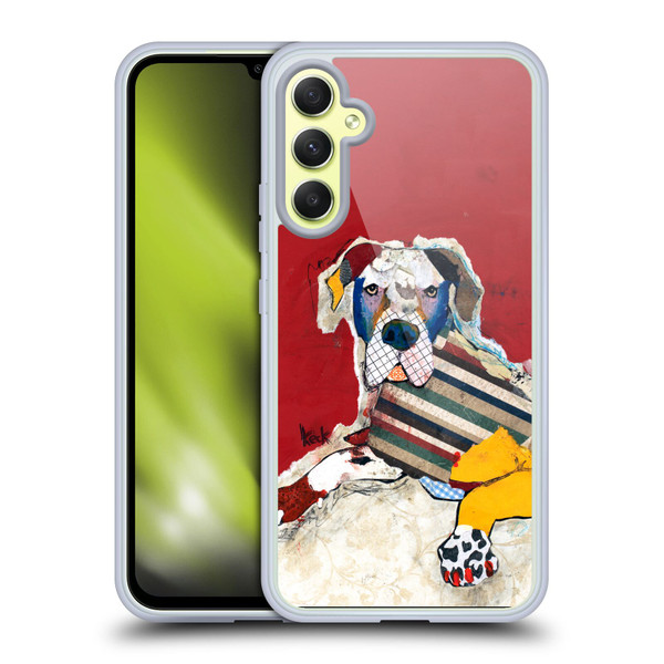 Michel Keck Dogs 2 Great Dane Soft Gel Case for Samsung Galaxy A34 5G