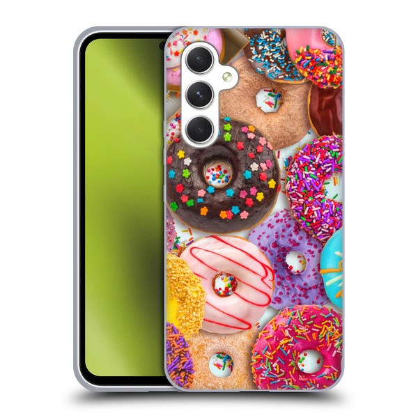 Aimee Stewart Colourful Sweets Donut Noms Soft Gel Case for Samsung Galaxy A54 5G