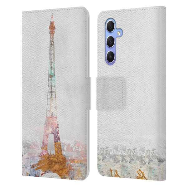 Aimee Stewart Landscapes Paris Color Splash Leather Book Wallet Case Cover For Samsung Galaxy A34 5G