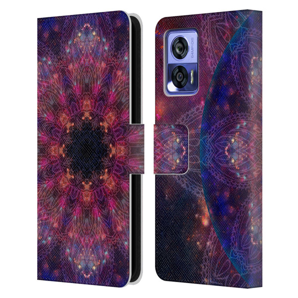 Aimee Stewart Mandala Galactic 2 Leather Book Wallet Case Cover For Motorola Edge 30 Neo 5G