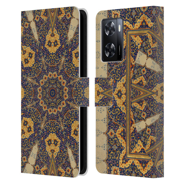 Aimee Stewart Mandala Ancient Script Leather Book Wallet Case Cover For OPPO A57s