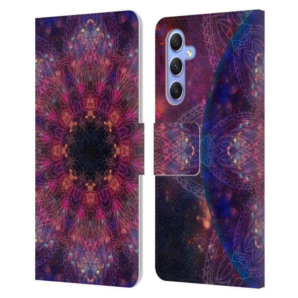 Aimee Stewart Mandala Galactic 2 Leather Book Wallet Case Cover For Samsung Galaxy A34 5G