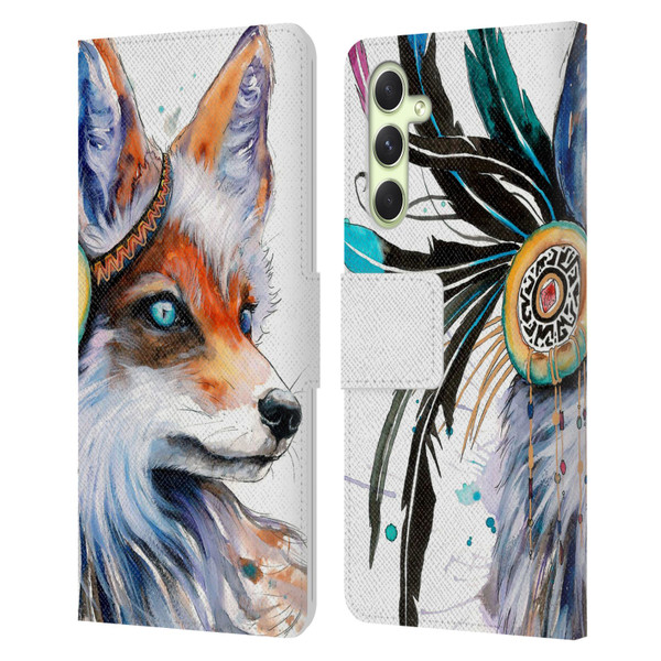 Pixie Cold Animals Fox Leather Book Wallet Case Cover For Samsung Galaxy A54 5G