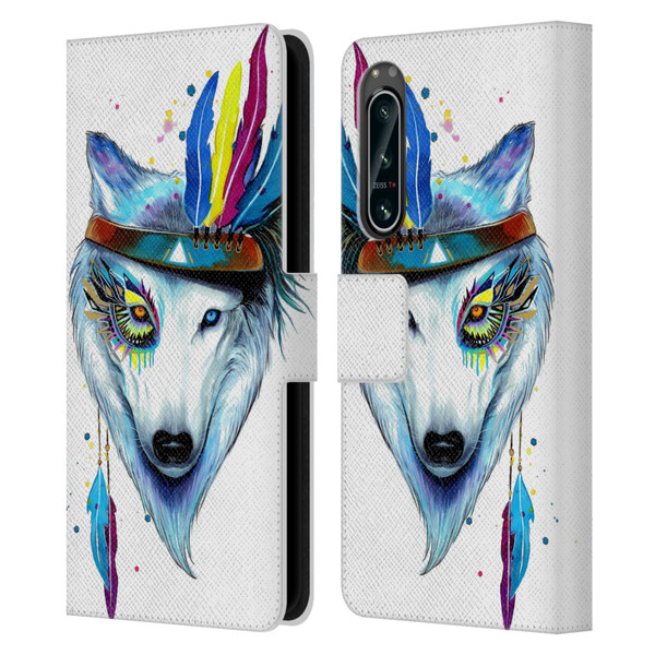 Pixie Cold Animals Warrior Leather Book Wallet Case Cover For Sony Xperia 5 IV