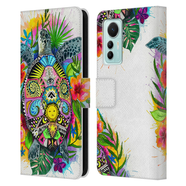 Pixie Cold Animals Turtle Life Leather Book Wallet Case Cover For Xiaomi 12 Lite