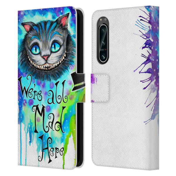 Pixie Cold Cats We Are All Mad Here Leather Book Wallet Case Cover For Sony Xperia 5 IV