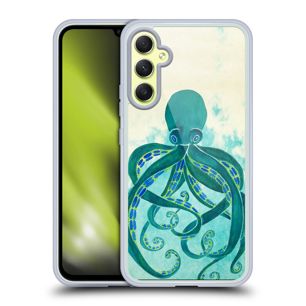 Cat Coquillette Sea Octopus Soft Gel Case for Samsung Galaxy A34 5G