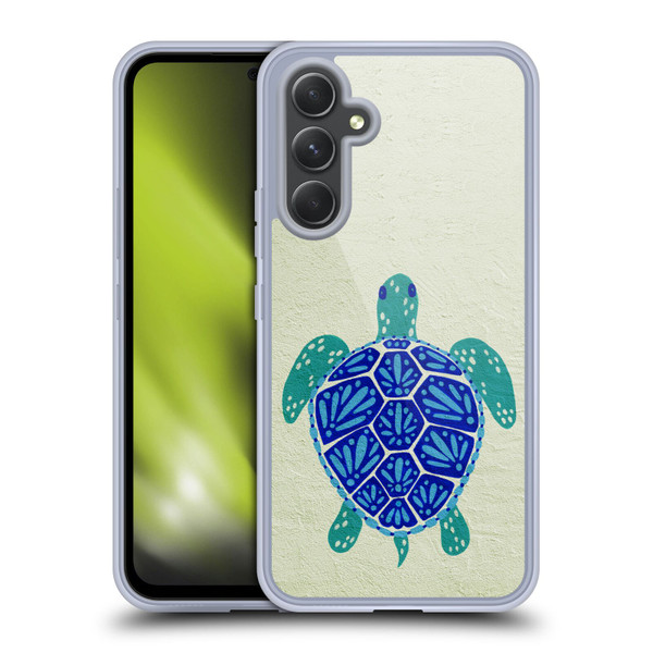 Cat Coquillette Sea Turtle Blue Soft Gel Case for Samsung Galaxy A54 5G