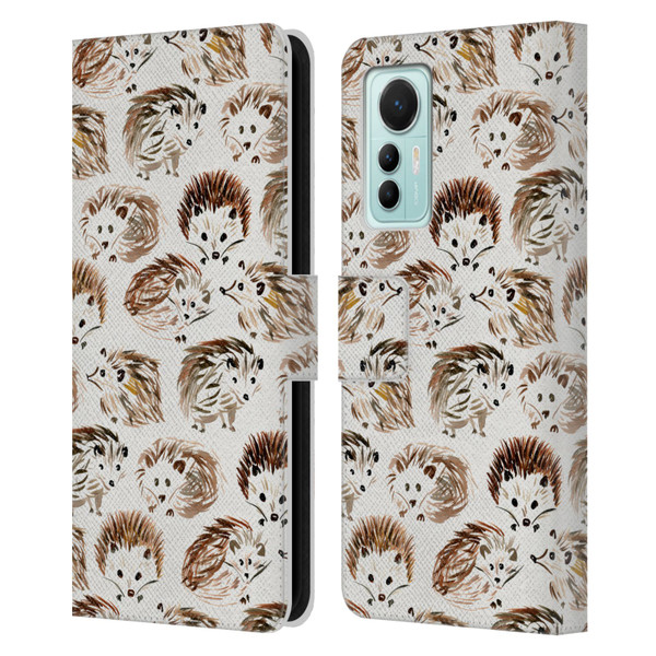 Cat Coquillette Animals Hedgehogs Leather Book Wallet Case Cover For Xiaomi 12 Lite