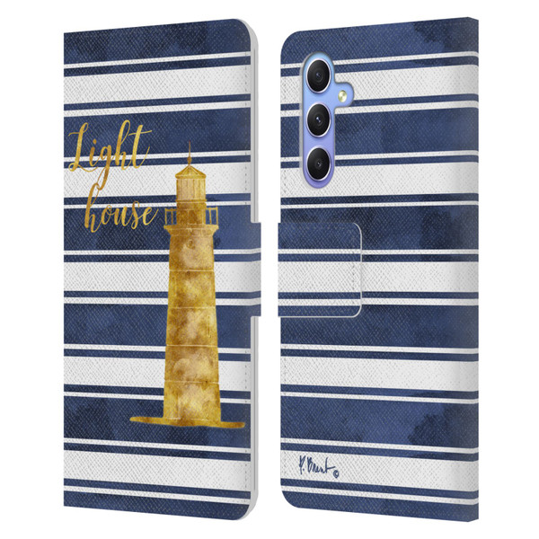 Paul Brent Nautical Lighthouse Leather Book Wallet Case Cover For Samsung Galaxy A34 5G