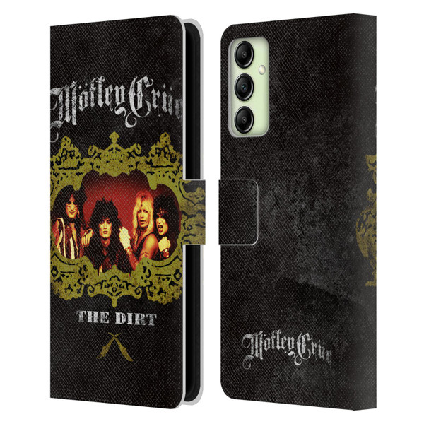 Motley Crue Key Art The Dirt Frame Leather Book Wallet Case Cover For Samsung Galaxy A14 5G