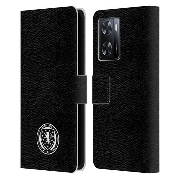 Scotland National Football Team Logo 2 Plain Leather Book Wallet Case Cover For OPPO A57s