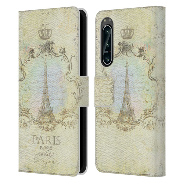 Jena DellaGrottaglia Assorted Paris My Embrace Leather Book Wallet Case Cover For Sony Xperia 5 IV