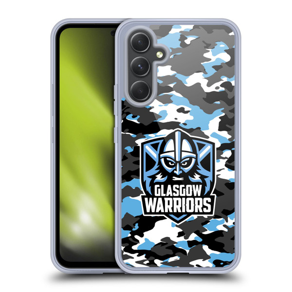 Glasgow Warriors Logo 2 Camouflage Soft Gel Case for Samsung Galaxy A54 5G