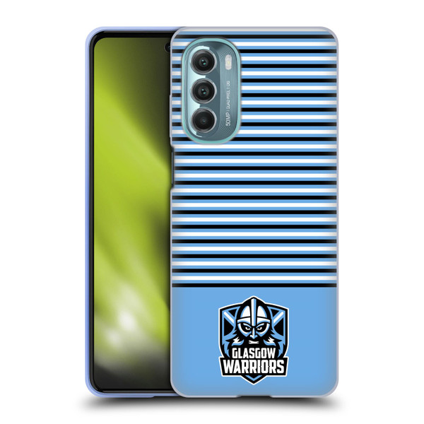Glasgow Warriors Logo Stripes Blue 2 Soft Gel Case for Motorola Moto G Stylus 5G (2022)