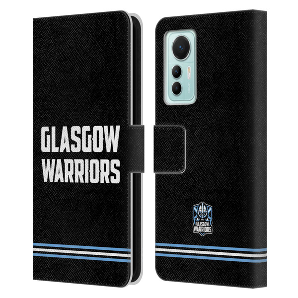 Glasgow Warriors Logo Text Type Black Leather Book Wallet Case Cover For Xiaomi 12 Lite