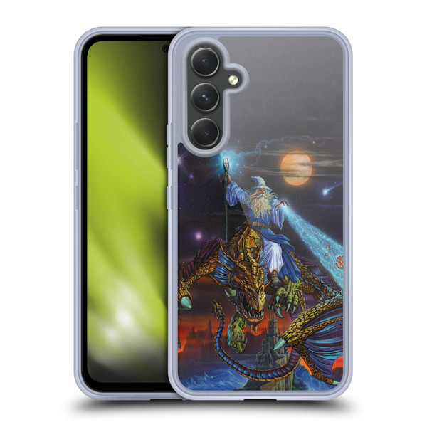 Ed Beard Jr Dragon Friendship Twilight Tempest Soft Gel Case for Samsung Galaxy A54 5G