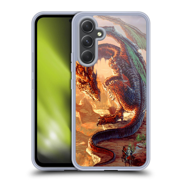 Ed Beard Jr Dragons Bravery Misplaced Soft Gel Case for Samsung Galaxy A54 5G
