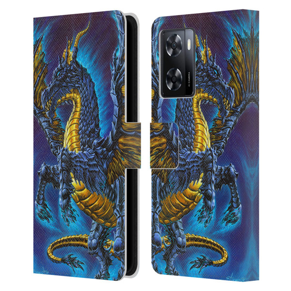 Ed Beard Jr Dragons Mare Leather Book Wallet Case Cover For OPPO A57s