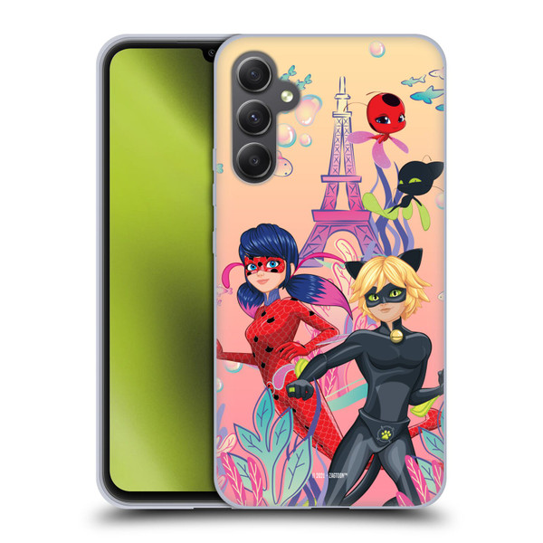 Miraculous Tales of Ladybug & Cat Noir Aqua Ladybug Aqua Power Soft Gel Case for Samsung Galaxy A34 5G