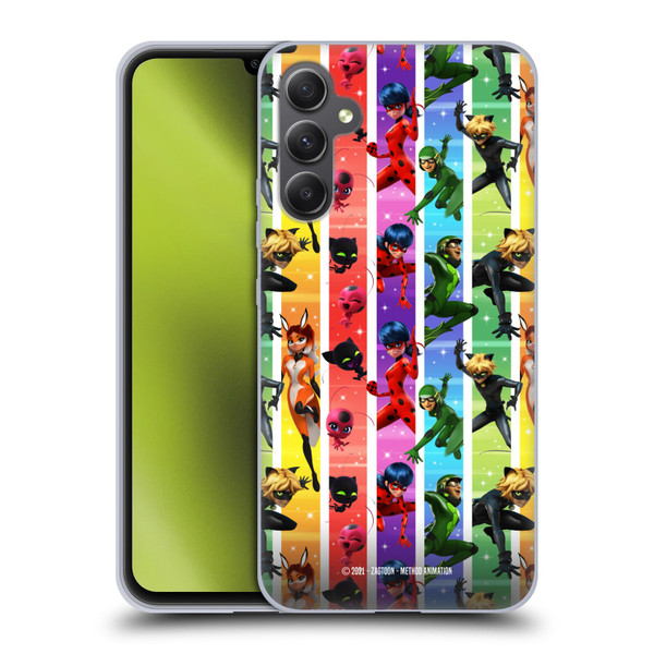 Miraculous Tales of Ladybug & Cat Noir Graphics Pattern Soft Gel Case for Samsung Galaxy A34 5G