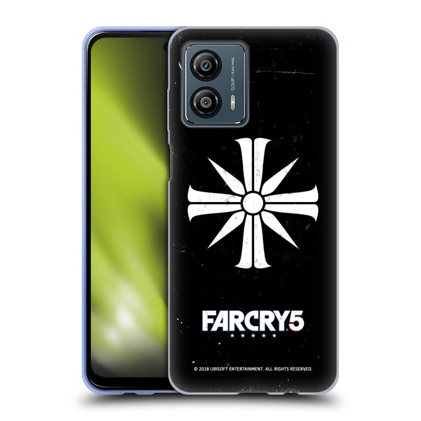 Far Cry 5 Key Art And Logo Distressed Look Cult Emblem Soft Gel Case for Motorola Moto G53 5G