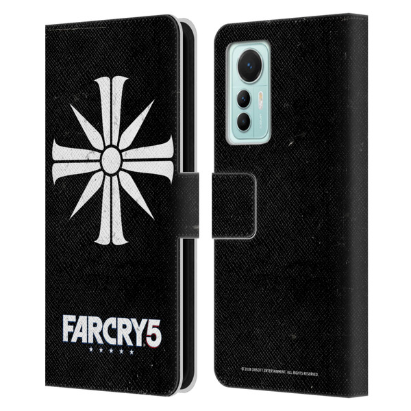 Far Cry 5 Key Art And Logo Distressed Look Cult Emblem Leather Book Wallet Case Cover For Xiaomi 12 Lite