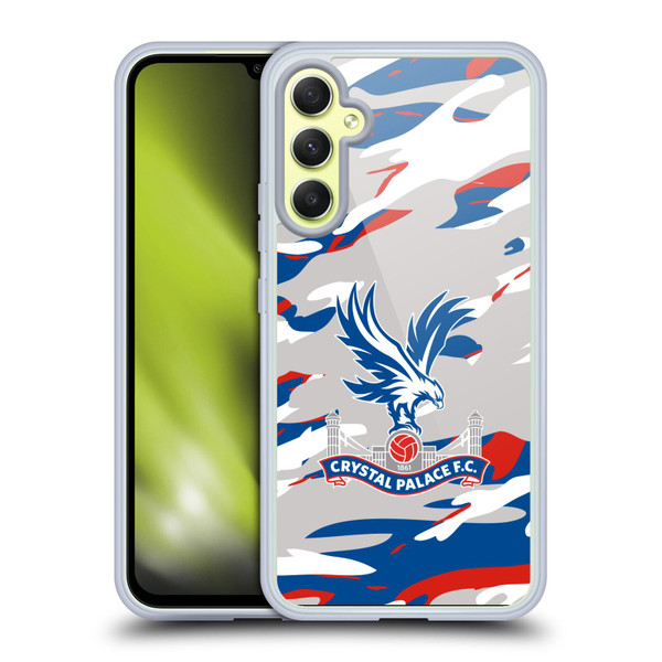 Crystal Palace FC Crest Camouflage Soft Gel Case for Samsung Galaxy A34 5G