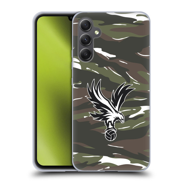Crystal Palace FC Crest Woodland Camouflage Soft Gel Case for Samsung Galaxy A34 5G